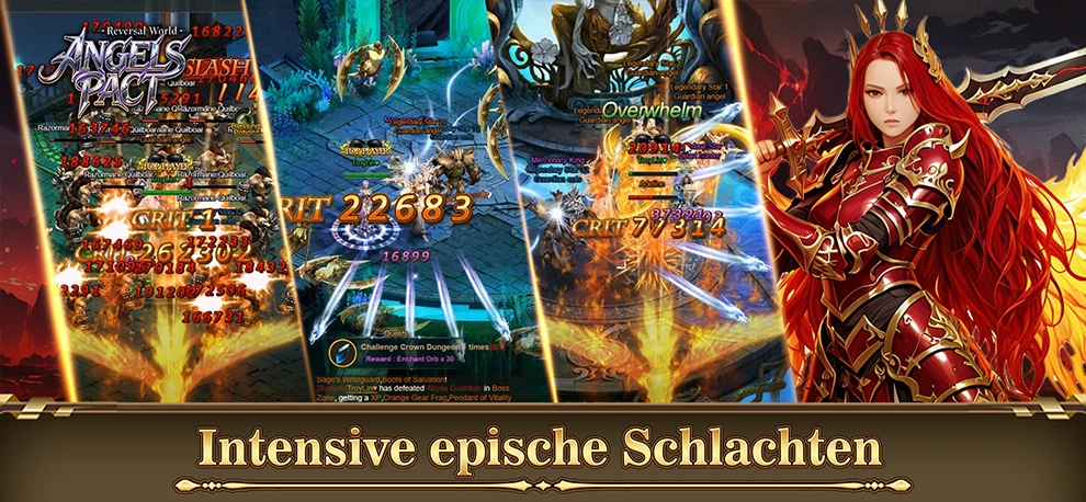 Intensive epische Schlachten